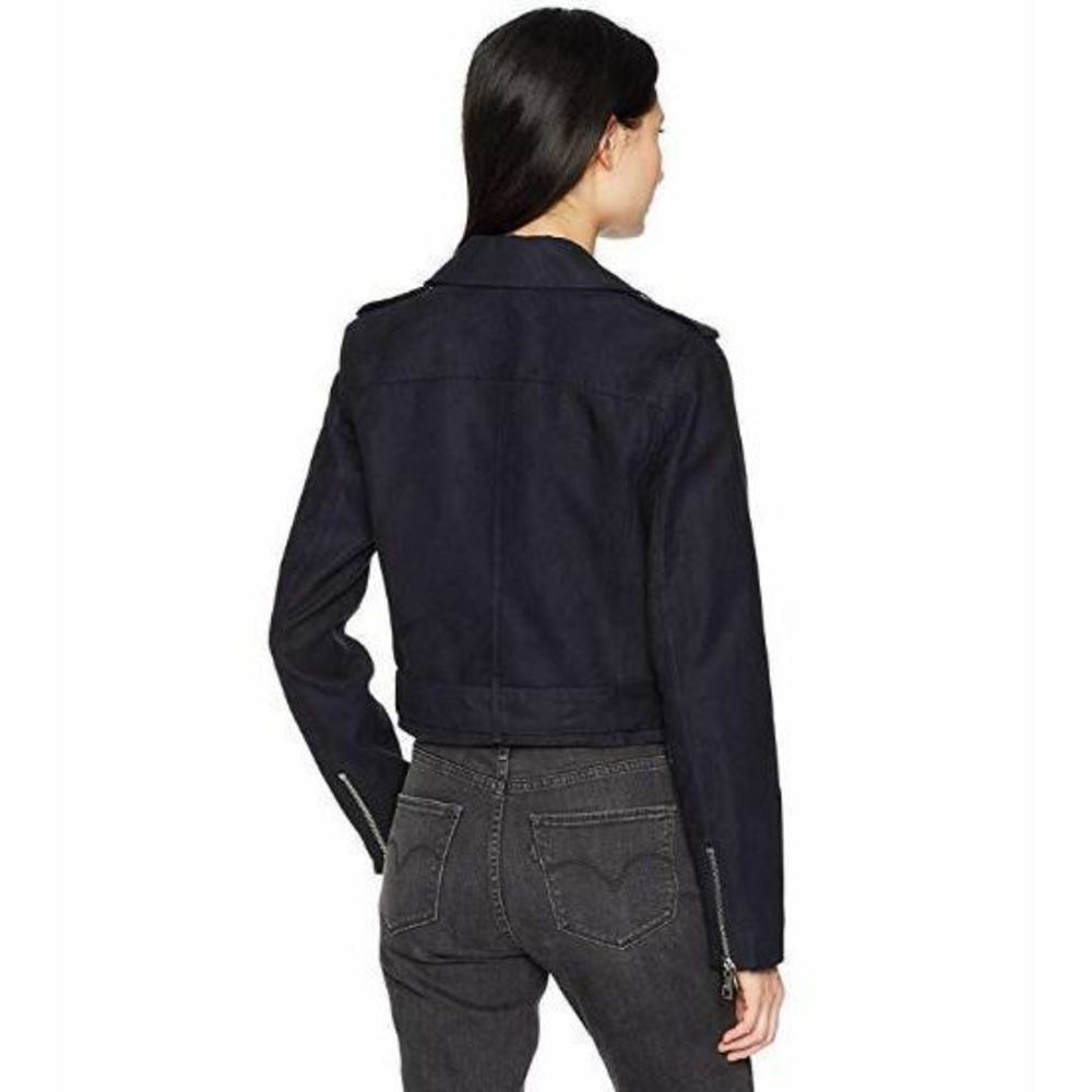 Levi's Outerwear Women's Faux Suede Belted Motorcycle Moto Jacket Small S - Picture 2 of 3